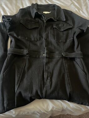 Good American Black jeans jumpsuit
